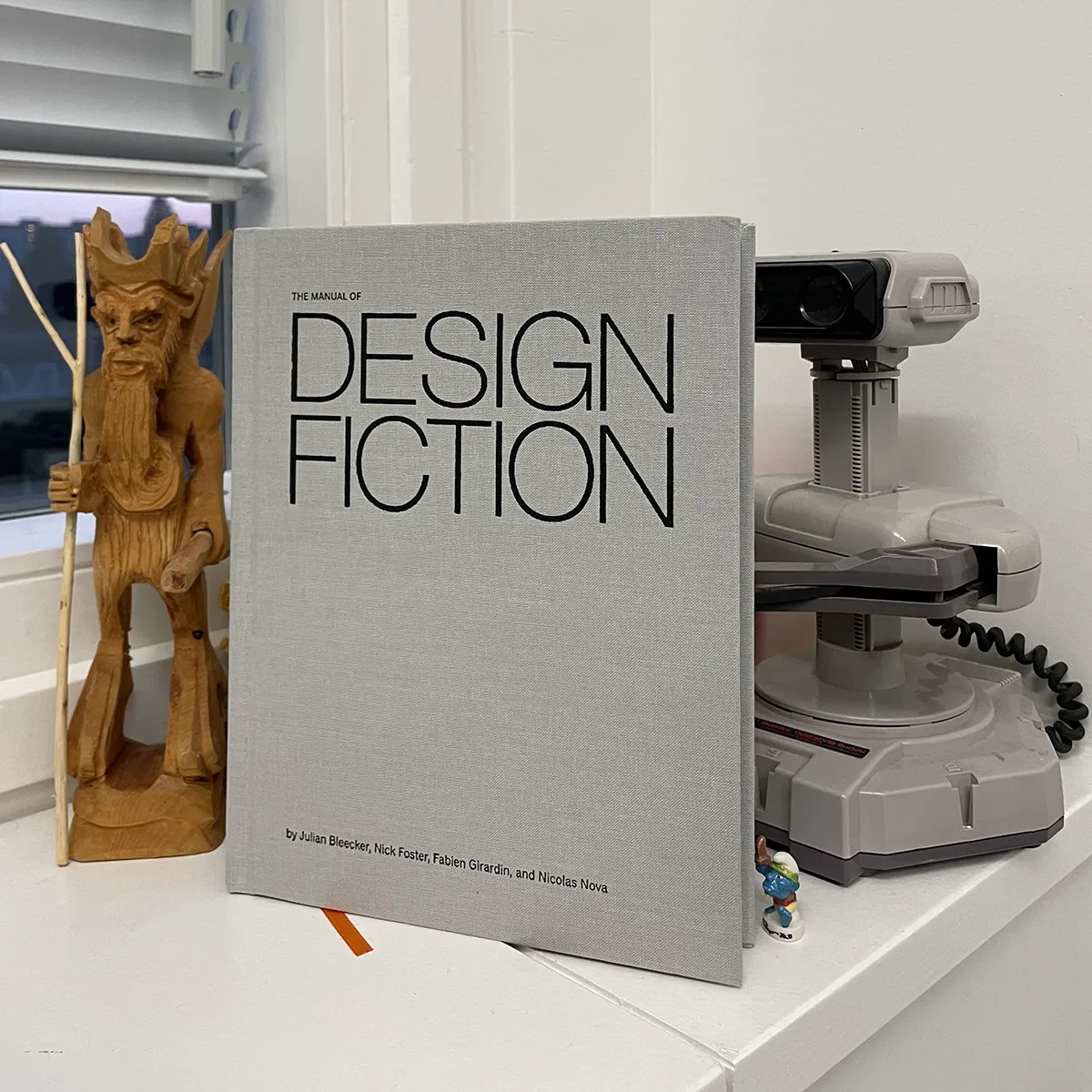 A photo from or of the book The Manual of Design Fiction (Hardcover) by Julian Bleecker